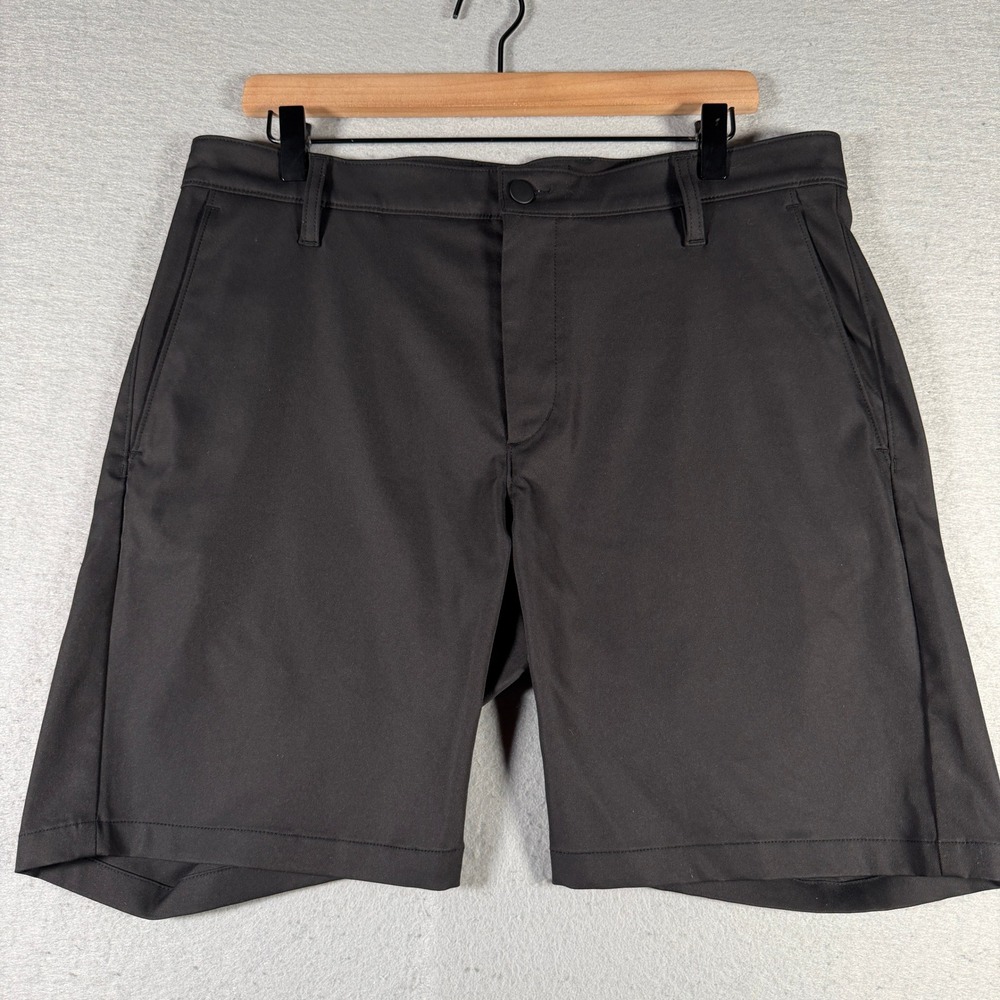 Proof Nomad Shorts Mens 34 Black Technical Travel Hiking Performance Shorts 7.5"